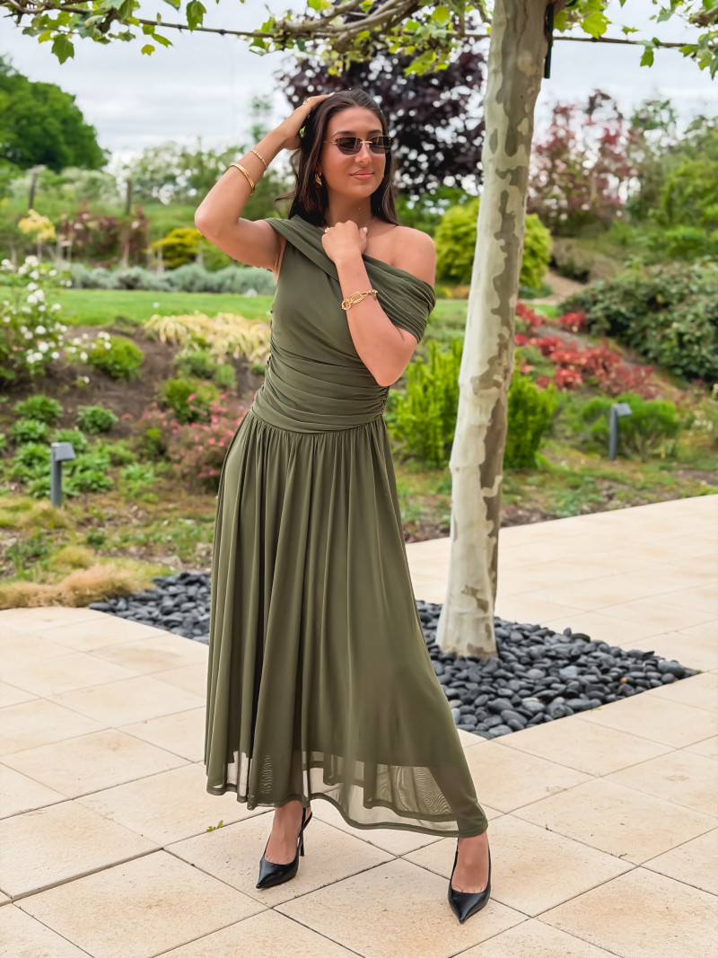 Robe longue Uliah - vert kaki