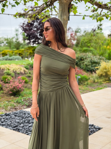 Robe longue Uliah - vert kaki