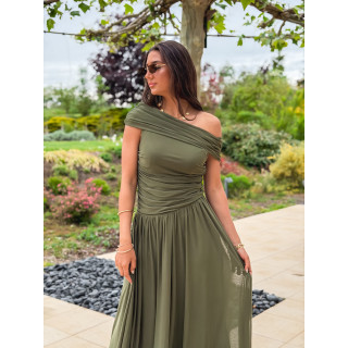 Robe longue Uliah - vert kaki