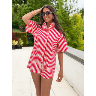 Combinaison short  Venisia - Rouge