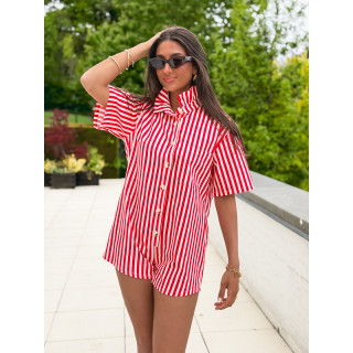 Combinaison short  Venisia - Rouge