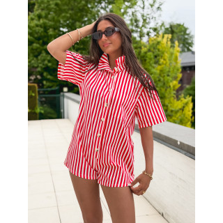 Combinaison short  Venisia - Rouge
