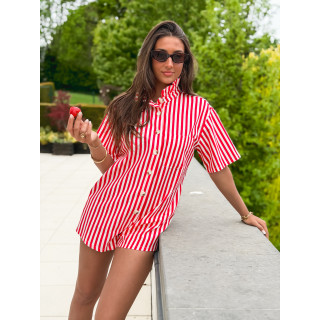 Combinaison short  Venisia - Rouge