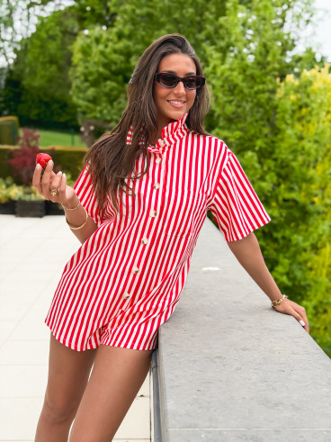 Combinaison short  Venisia - Rouge