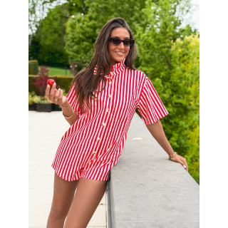 Combinaison short  Venisia - Rouge