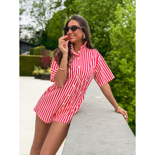 Combinaison short  Venisia - Rouge