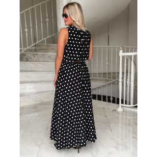 Robe à pois Nolira - Noir
