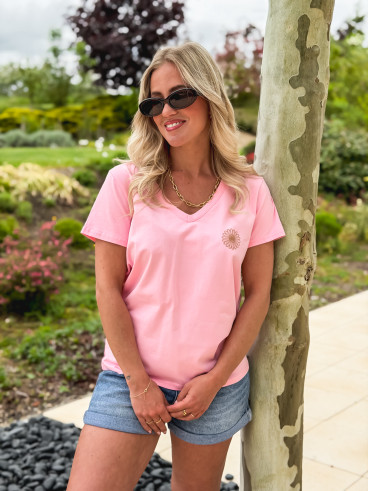 T-shirt Floresia - Rose