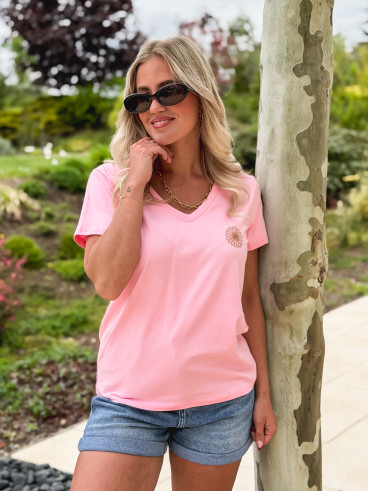 T-shirt Floresia - Rose