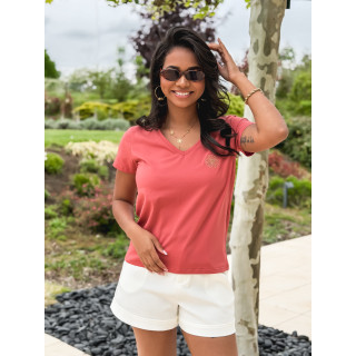 T-shirt Floresia - Terracotta
