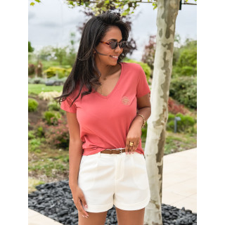 T-shirt Floresia - Terracotta