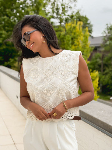 Blouse Amélya - Beige