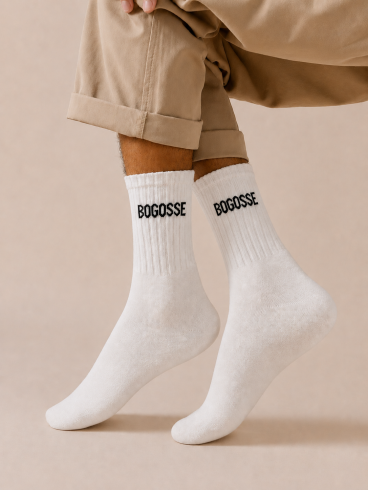 Chaussettes "Bogosse" - Blanc
