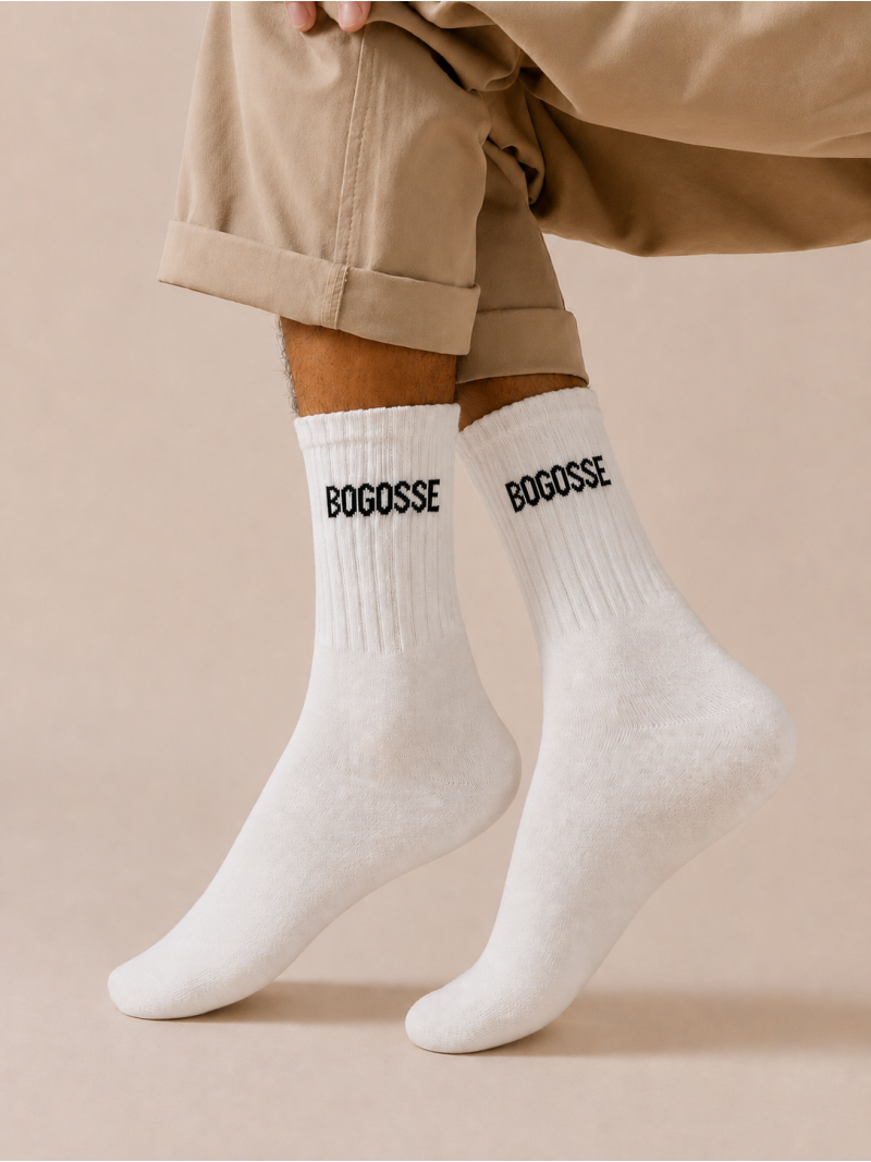 Chaussettes "Bogosse" - Blanc