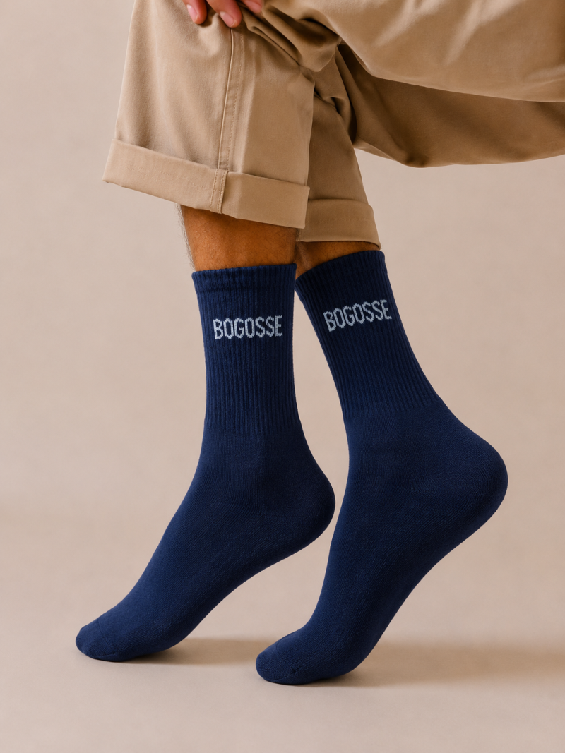 Chaussettes "Bogosse" - Bleu marine