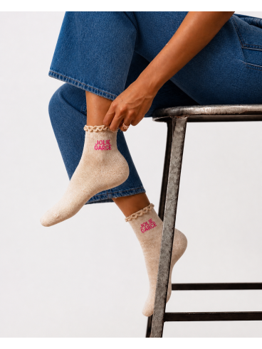 Chaussettes "JOLIE GARCE" - Beige