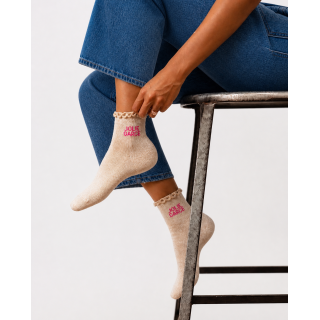 Chaussettes "JOLIE GARCE" - Beige