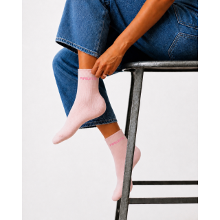 Chaussettes "Pipelette" - Rose clair
