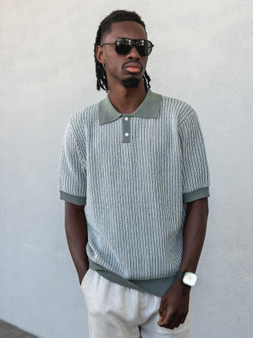 Pull ligné Ruiz - Kaki