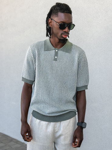 Pull ligné Ruiz - Kaki