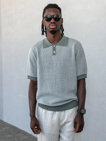 Pull ligné Ruiz - Kaki