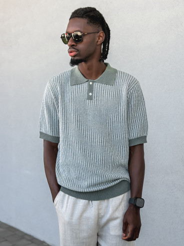 Pull ligné Ruiz - Kaki