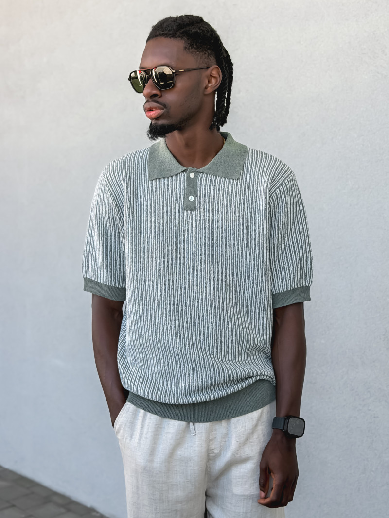 Pull ligné Ruiz - Kaki