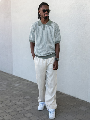 Pull ligné Ruiz - Kaki