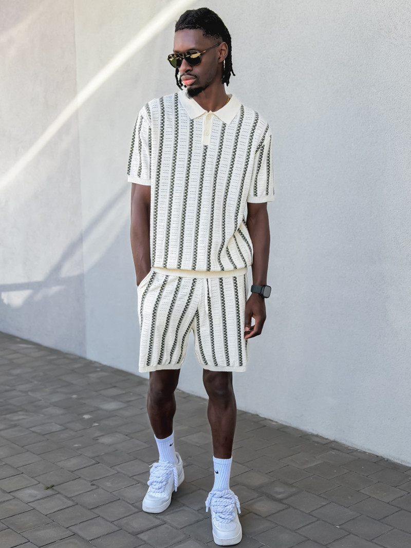 Ensemble Axel - Beige/Vert