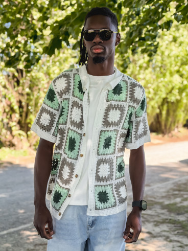 Chemise en crochet Ayden - Vert