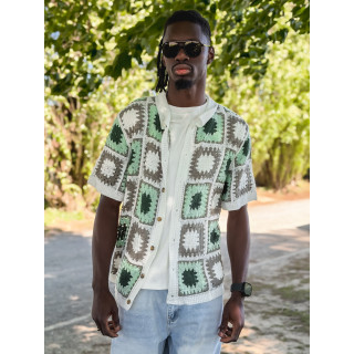 Chemise en crochet Ayden - Vert