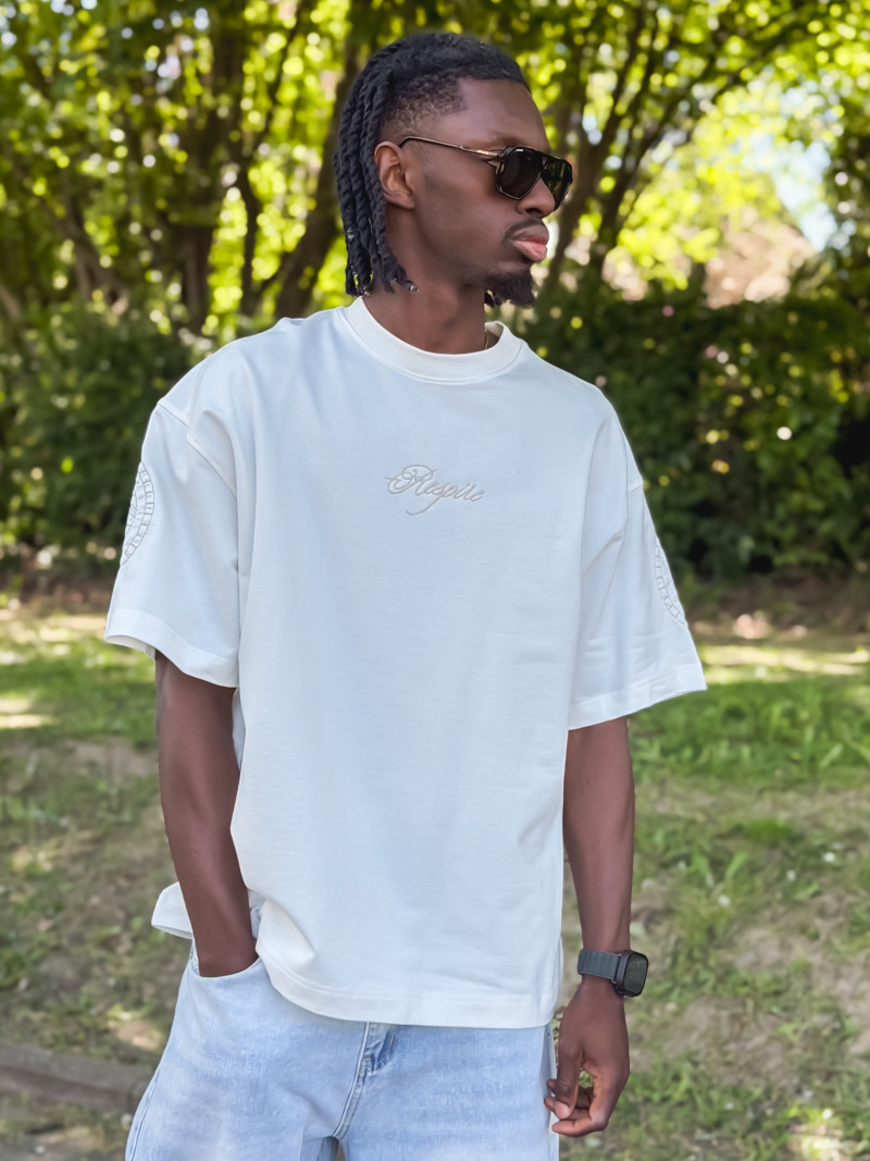 T-shirt "Respire" - Blanc