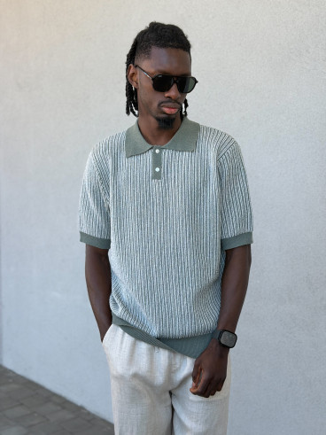 Pull ligné Ruiz - Kaki