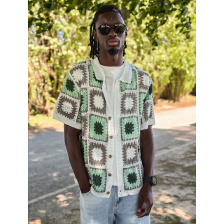 Chemise en crochet Ayden - Vert