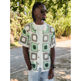 Chemise en crochet Ayden - Vert