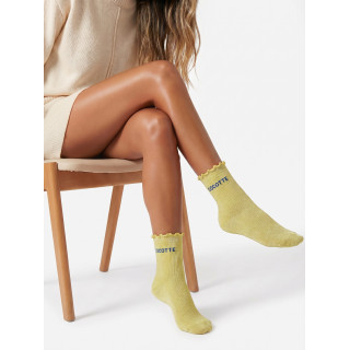 Chaussettes "Cocotte" - Jaune