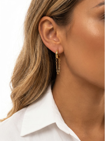 Boucles d'oreilles Norya - Doré