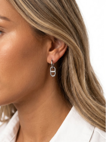 Boucles d'oreilles Iska - Argenté