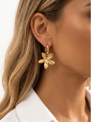 Boucles d'oreilles Taya - Doré