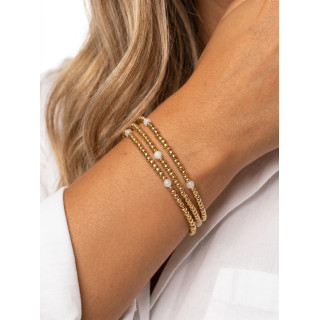 Bracelet Lyana - Doré/Blanc