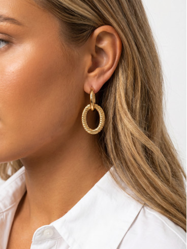 Boucles d'oreilles Divina - Doré