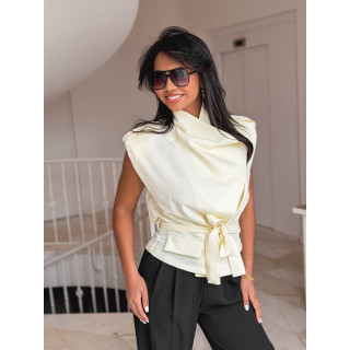 Veste sans manches Kim - crème
