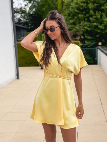 Robe courte Briony - Jaune
