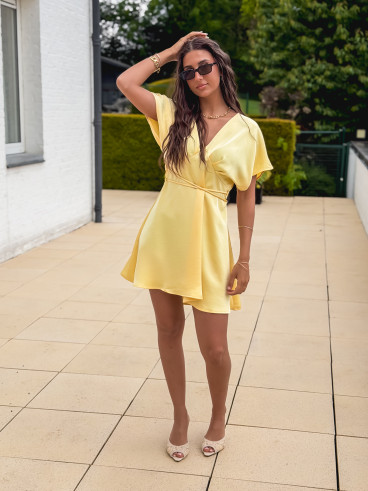 Robe courte Briony - Jaune