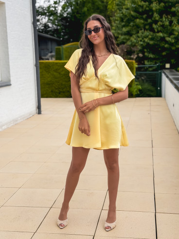 Robe courte Briony - Jaune