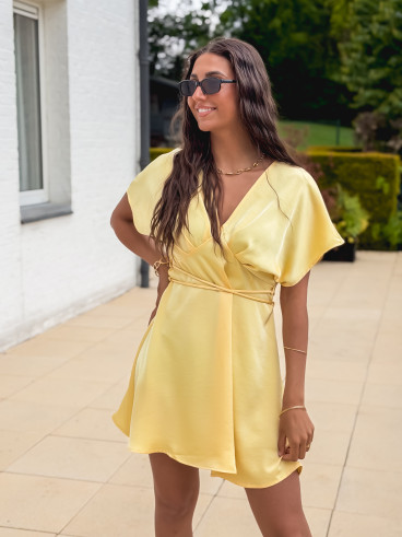Robe courte Briony - Jaune