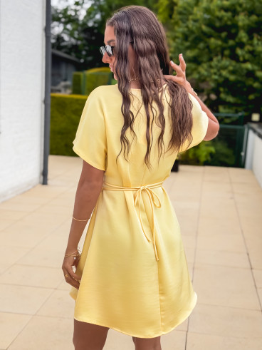 Robe courte Briony - Jaune
