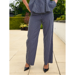 Pantalon ligné Roselyne - Bleu marine