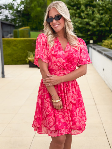 Robe courte Jacinte - Fushia
