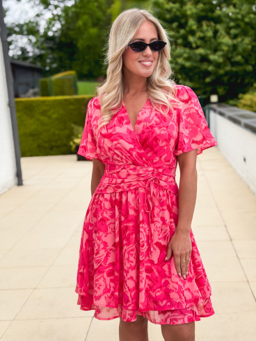 Robe courte Jacinte - Fushia
